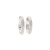 A Pair of 18ct White Gold Pave Diamond Hoop Earrings