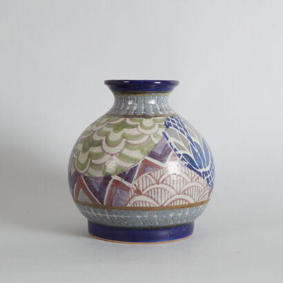 A Bulbous Studio Pottery Vase