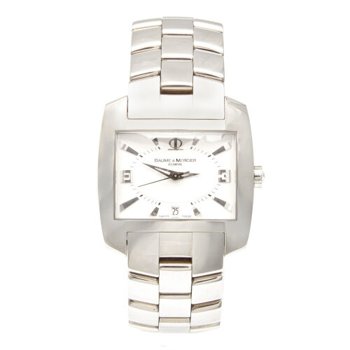 A Stainless Steel Baume & Mercier Hampton Wristwatch