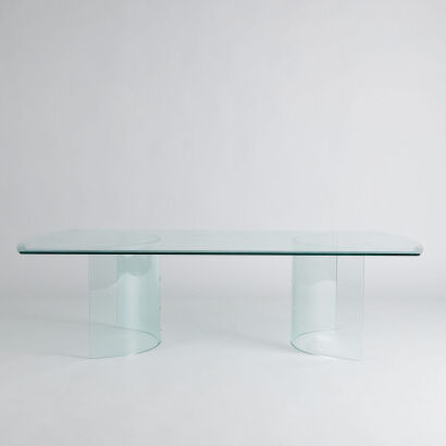 A Contemporary Glass Coffee Table