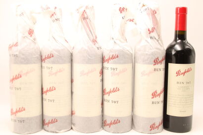 (6) 2001 Penfolds Bin 707 Cabernet Sauvignon, South Australia