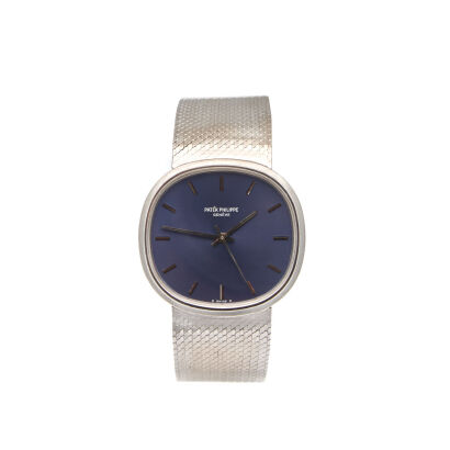 A White Gold Patek Philippe Ellipse Wristwatch