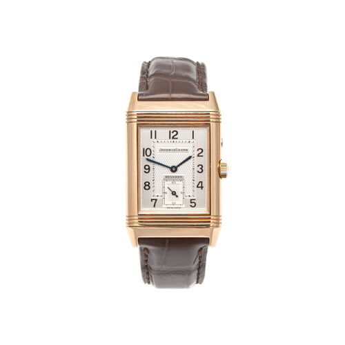 A Rose Gold Jaeger-LeCoultre Reverso Duoface Wristwatch