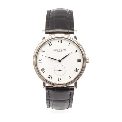 A White Gold Patek Philippe Calatrava Wristwatch