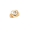 An 18ct Chopard Happy Diamond Heart Ring 