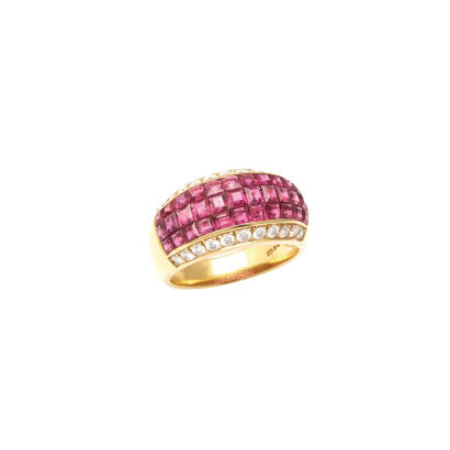 A Chatila Ruby and Diamond Ring