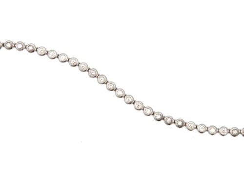 18ct White Gold Diamond Tennis Bracelet