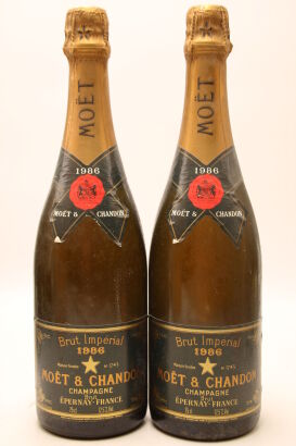 (2) 1986 Moet & Chandon Grand Vintage Brut, Champagne