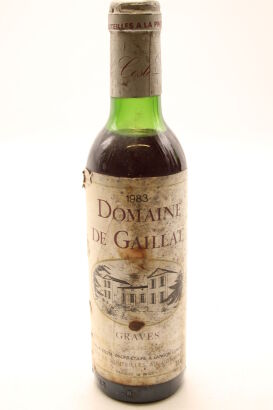 (1) 1983 Chateau de Gaillat, Graves, 375ml, (TS) (TOL) (SOL)