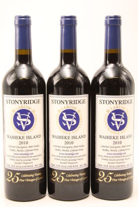 (3) 2010 Stonyridge Vineyard Larose, Waiheke Island