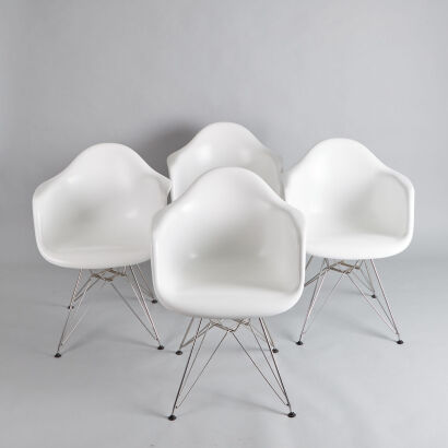 A Set of Four Eames DAR Style chairs