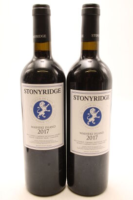 (2) 2017 Stonyridge Vineyard 'Couer de Lion', Waiheke Island