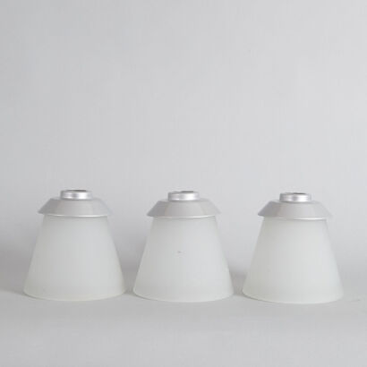 A Set of Three Pendant Shades