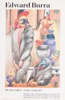 An Edward Burra at Tate Gallery Poster