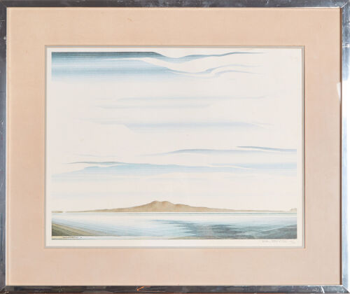 A John Crichton Rangitoto Print