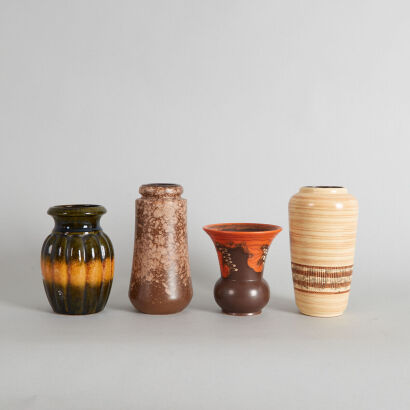 A Collection of Four West German Vases