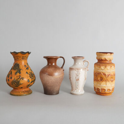 A Collection of Four West German Vases