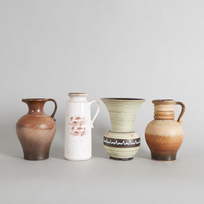 A Collection of Four West German Vases