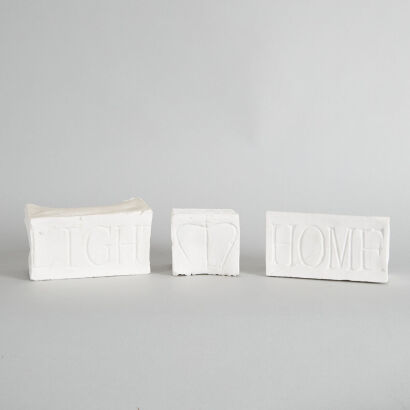 Three Ceramic Boxes Raewyn Atkinson part of the Antarctic Home Light Series