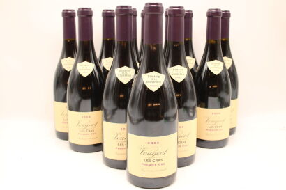 (12) 2009 Domaine de la Vougeraie Les Cras, Vougeot Premier Cru