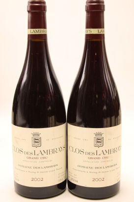 (2) 2002 Domaine des Lambrays Clos des Lambrays Grand Cru, Cote de Nuits [JR18.5] [WE95] [WS93]