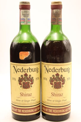 (2) 1976 Nederburg Shiraz, Western Cape