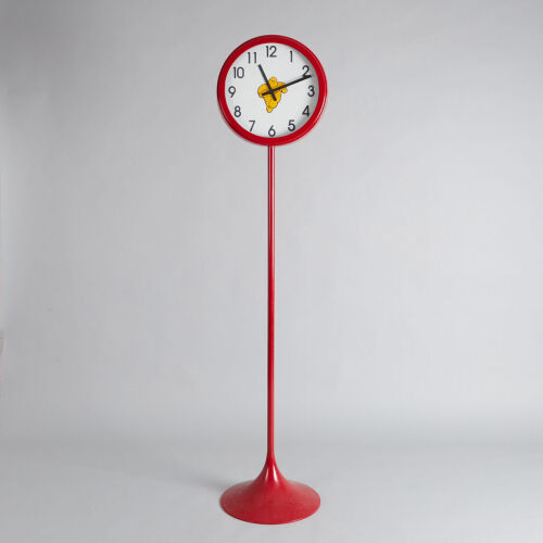 A Retro Michelin Floor Standing Clock