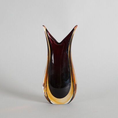 A Murano Fish Tail Vase