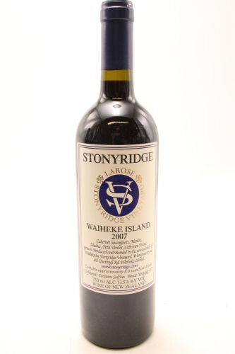 (1) 2007 Stonyridge Vineyard Larose, Waiheke Island