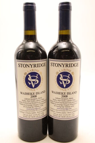 (2) 2008 Stonyridge Vineyard Larose, Waiheke Island