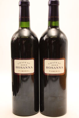 (2) 2003 Chateau Hosanna, Pomerol [JR16.5] [WS93]