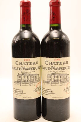 (2) 2003 Chateau Haut-Marbuzet, Saint-Estephe [WE93]