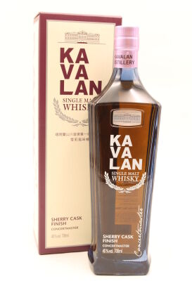 (1) Kavalan Concertmaster Sherry Cask 70cl 40% alc.&nbsp;噶瑪蘭山川首席雪莉桶單一麦芽威士忌