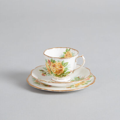 A Royal Albert Teacup and Saucers