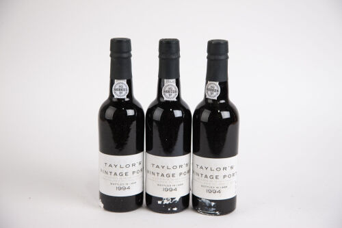 (3) 1994 Taylors Vintage Port 375ml, Oporto