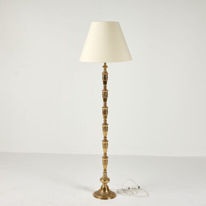 A Brass Standard Lamp