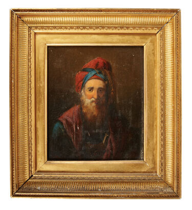 ARTIST UNKNOWN 19th Century Portrait of a Turk