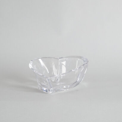 An Orrefors Sweden Glass Heart Bowl