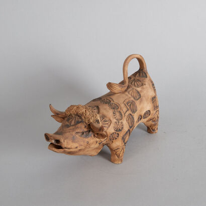 A Ceramic Bull