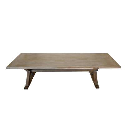 A Refectory Table in Solid Limned Oak