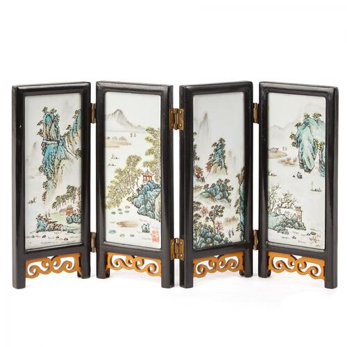 A 20th Century Porcelain Screen