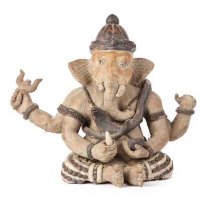 An Oriental Pottery Depicting Ganesha