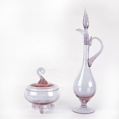 A Pink Glass Set