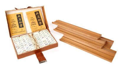 A Bone and Bamboo Mahjong Set