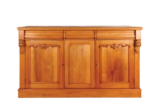 A Victorian Three Doored Sideboard