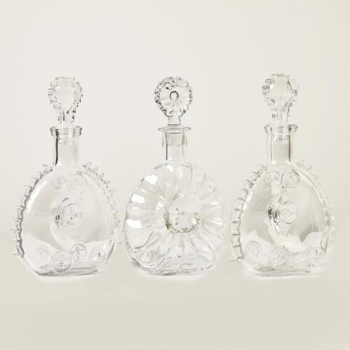 Three Crystal Decanters