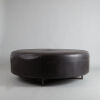 A Handmade Italian Ottoman in Full Grain Ostrich Leather