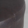 A Handmade Italian Ottoman in Full Grain Ostrich Leather - 4