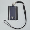 Prada Saffiano ID Card Holder and Lanyard