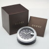 Gucci G-Clock Steel and Leather Desk Clock - 2